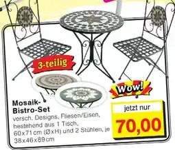 Wiglo Wunderland Mosaik Bistro-Set Angebot
