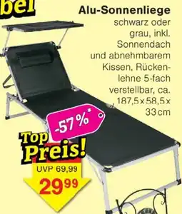 Wiglo Wunderland Alu-Sonnenliege Angebot