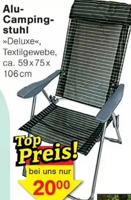 Wiglo Wunderland Alu Campingstuhl Angebot