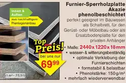 Wiglo Wunderland Furnier-Sperrholzplatte Akazie phenolbeschichtet Angebot