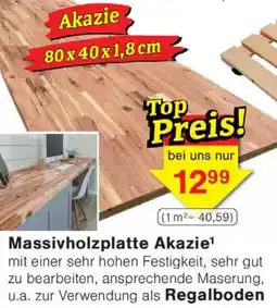 Wiglo Wunderland Massivholzplatte Akazie Angebot