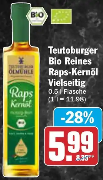 AEZ Teutoburger Bio Reines Raps-Kernöl Vielseitig Angebot