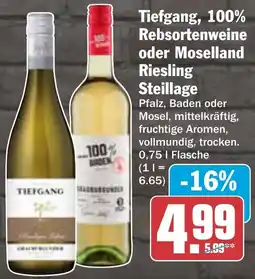 AEZ Tiefgang, 100% Rebsortenweine oder Moselland Riesling Steillage Angebot
