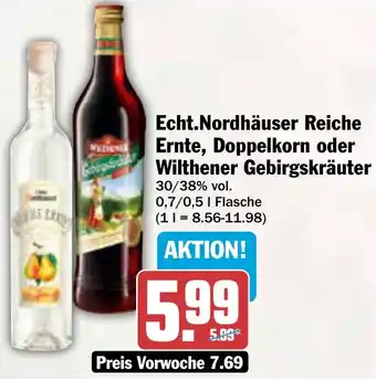 AEZ Echt.Nordhäuser Reiche Ernte, Doppelkorn oder Wilthener Gebirgskräuter Angebot