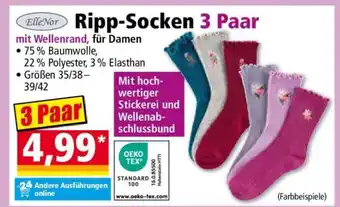 Norma Ripp-Socken 3 Paar Angebot