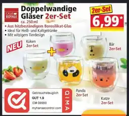 Norma Doppelwandige Gläser 2er-Set Angebot