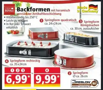 Norma Springform rechteckig Angebot