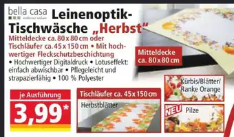 Norma Leinenoptik-Tischwäsche „Herbst“ Angebot