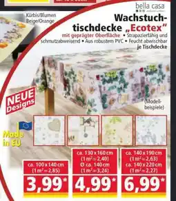 Norma Wachstuchtischdecke „Ecotex“ Angebot