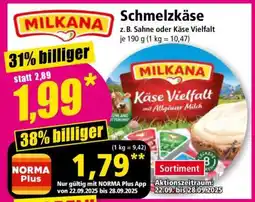 Norma Schmelzkäse Angebot
