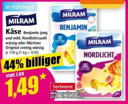 Norma Milram Käse Angebot