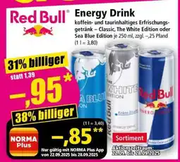 Norma Red Bull Energy Drink Angebot