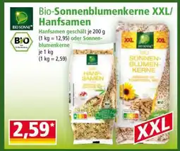 Norma Bio-Sonnenblumenkerne XXL/Hanfsamen Angebot