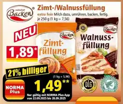Norma Zimt-/Walnussfüllung Angebot