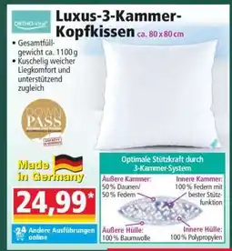 Norma Luxus 3-Kammer-Kopfkissen Angebot