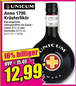 Norma Anno 1790 Kräuterlikör Angebot