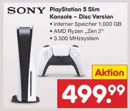 Netto Marken-Discount PlayStation 5 Slim Konsole - Disc Version Angebot