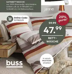 Möbel Buss Janine Satinbettwäsche Angebot