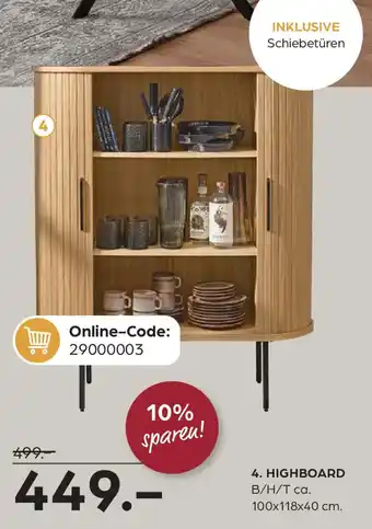 Möbel Buss Highboard Angebot