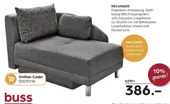 Möbel Buss Recamiere Angebot