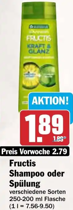 AEZ Fructis Shampoo oder Spülung Angebot