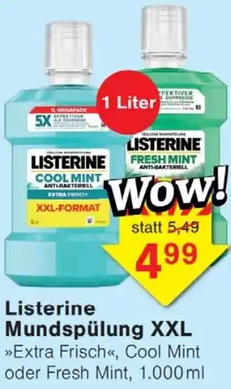 Wiglo Wunderland Listerine Mundspülung XXL Angebot