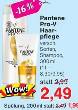 Wiglo Wunderland Pantene Pro-V Haarpflege Angebot