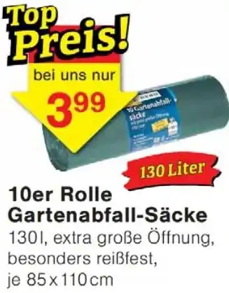 Wiglo Wunderland 10er Rolle Gartenabfall-Säcke Angebot