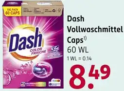 Rossmann Dash Vollwaschmittel Caps Angebot