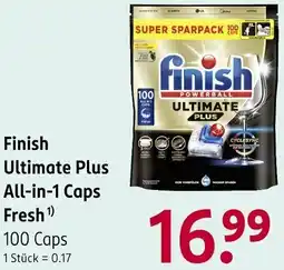 Rossmann Finish Ultimate Plus All-in-1 Caps Fresh Angebot