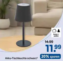 Rossmann Akku-Tischleuchte schwarz Angebot