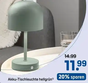 Rossmann Akku-Tischleuchte hellgrün Angebot