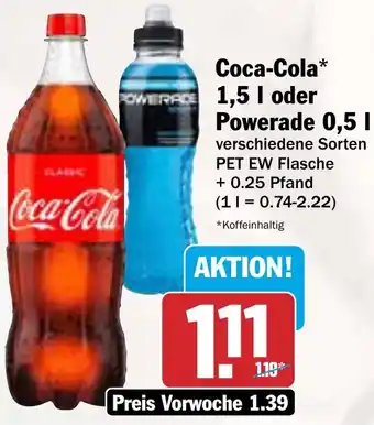 AEZ Coca-Cola oder Powerade Angebot
