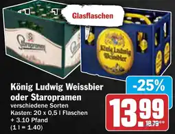 AEZ König Ludwig Weissbier oder Staropramen Angebot
