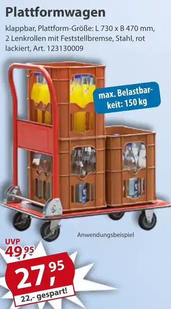 Sonderpreis Baumarkt Plattformwagen Angebot