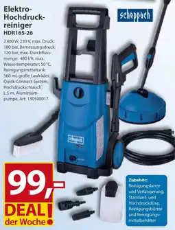 Sonderpreis Baumarkt Scheppach Elektro Hochdruckreiniger HDR165-26 Angebot
