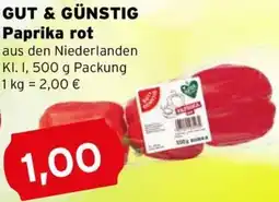 CAP Markt GUT & GÜNSTIG Paprika rot Angebot