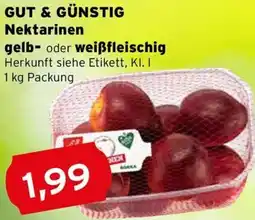 CAP Markt GUT & GÜNSTIG Nektarinen gelb- oder weißfleischig Angebot