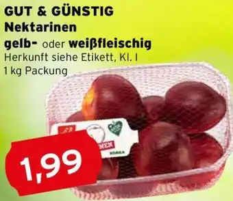 CAP Markt GUT & GÜNSTIG Nektarinen gelb- oder weißfleischig Angebot