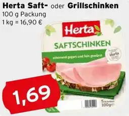 CAP Markt Herta Saft- oder Grillschinken Angebot