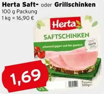 CAP Markt Herta Saft- oder Grillschinken Angebot