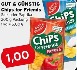 CAP Markt GUT & GÜNSTIG Chips for Friends Angebot
