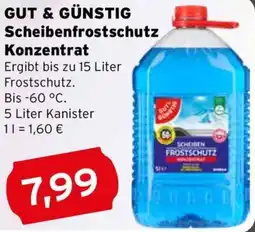 CAP Markt GUT & GÜNSTIG Scheibenfrostschutz Konzentrat Angebot