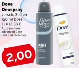 CAP Markt Dove Deospray Angebot