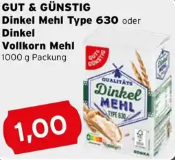 CAP Markt GUT & GÜNSTIG Dinkel Mehl Type 630 oder Dinkel Vollkorn Mehl Angebot