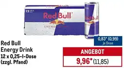 METRO Red Bull Energy Drink Angebot