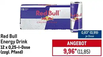 METRO Red Bull Energy Drink Angebot