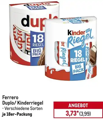 METRO Ferrero Duplo/ Kinderriegel Angebot