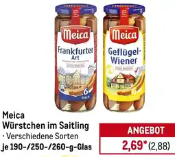 METRO Meica Würstchen im Saitling Angebot