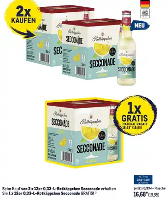 METRO Rotkäppchen Secconade Angebot